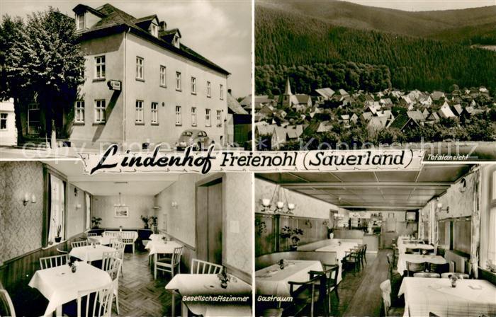 Freienohl Sauerland Hotel Lindenhof Gastraum Gesellschaftszimmer Panorama