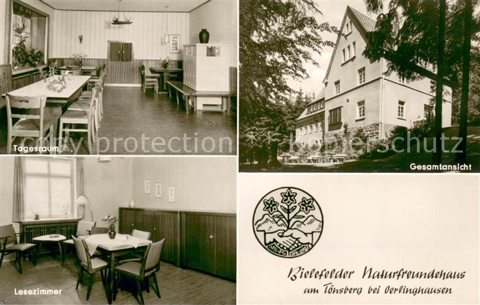 Oerlinghausen Bielefelder Naturfreundehaus Tagesraum Gesamtansicht Lesezimmer