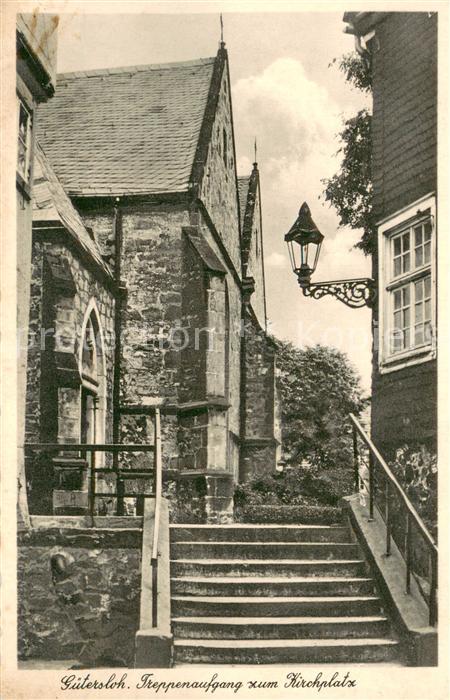 Guetersloh Treppenaufgang zum Kirchplatz