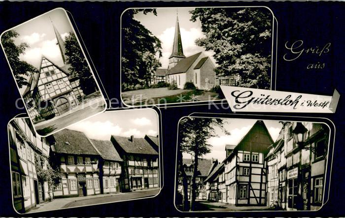 Guetersloh Alte Fachwerkhaeuser Kirche