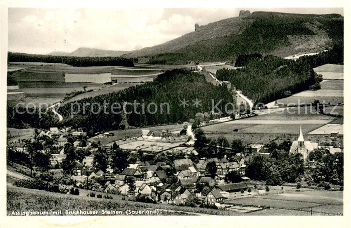 Assinghausen Panorama mit Bruchhauser Steinen