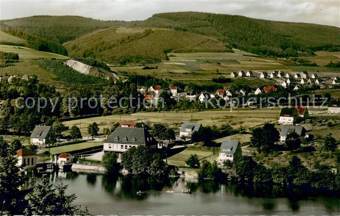 Olsberg Sauerland Panorama mit Stausee