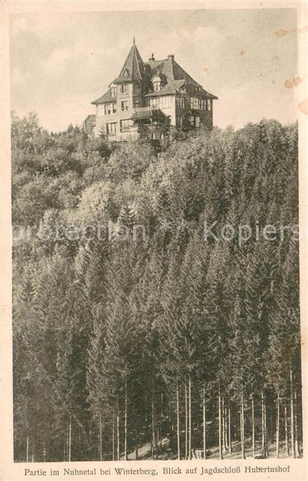 Winterberg Hochsauerland Partie im Nuhnetal mit Jagdschloss Hubertushof