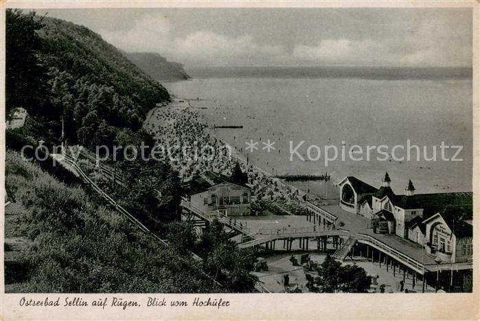 Sellin Ruegen Blick vom Hochufer