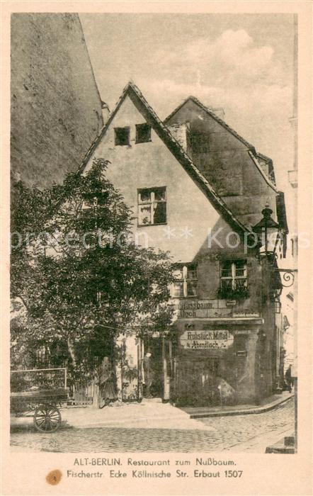 Alt Berlin Restaurant zum Nussbaum