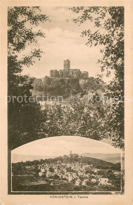 Koenigstein Taunus Festung Ruine Panorama
