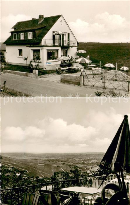 Rauenthal Haus Rheinblick Cafe Weinstube Terrasse