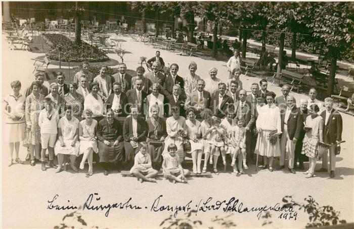 Schlangenbad Taunus Kurgarten Konzert Gruppenaufnahme