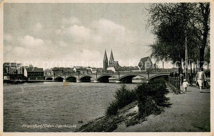 Frankfurt Oder Partie an der Oderbruecke