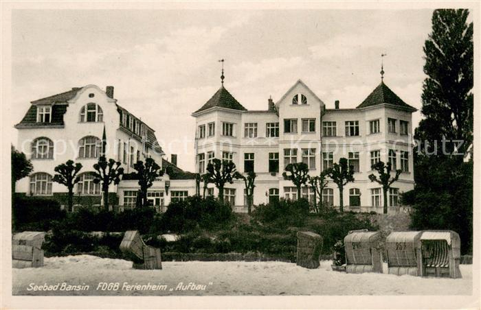 Bansin Ostseebad FDGB Ferienheim Aufbau