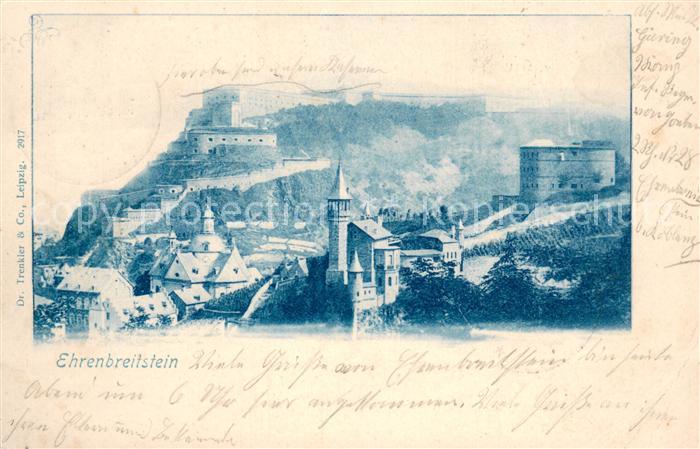 Ehrenbreitstein Panorama mit Festung