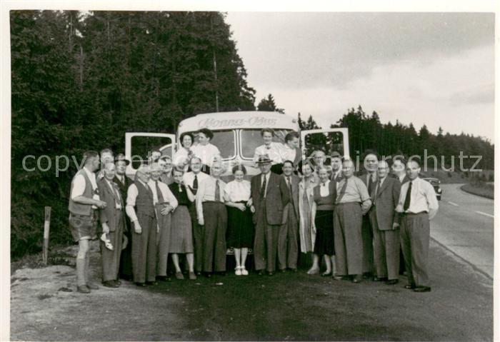 Bonn Rhein Bonner-Bus Daimler-Bus Gruppenphoto