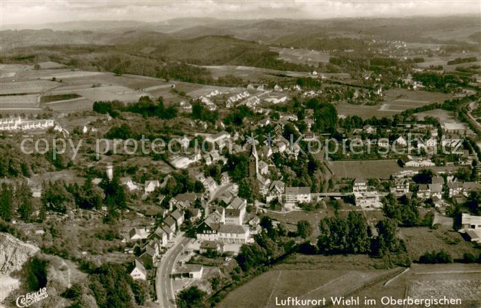 Wiehl Oberbergischer Kreis Fliegeraufnahme Gesamtansicht