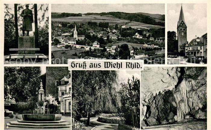 Wiehl Oberbergischer Kreis Denkmal Rathausbrunnen Parkanlage Partei an der Tropf