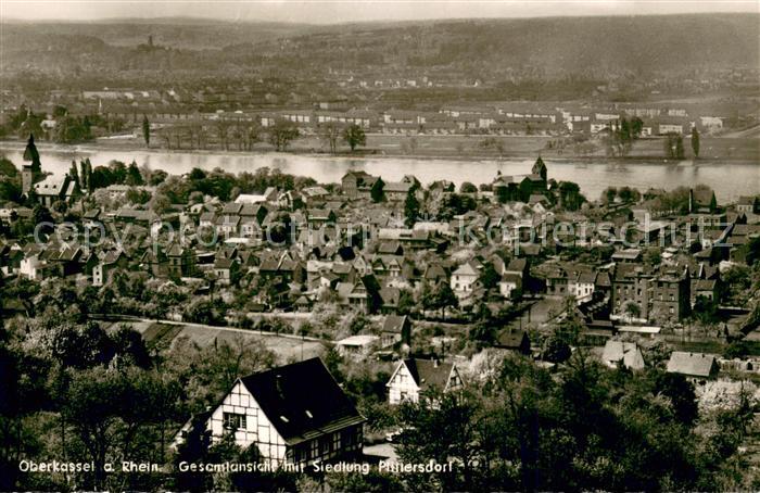 Oberkassel Bonn Gesamtansicht mit Siedlung Plittersdorf