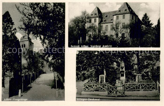 Alfter Schloss Alfter Alfter-Vorgebirge Krieger-Denkmal