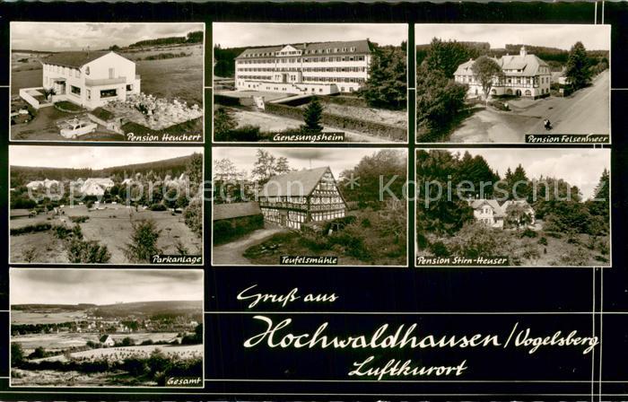 Hochwaldhausen Ilbeshausen Teufelsmuehle Genesungsheim Pension Stirn-Heuser Park