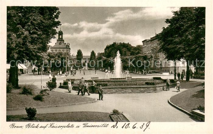 Bonn Rhein Kaiserplatz und Universitaet