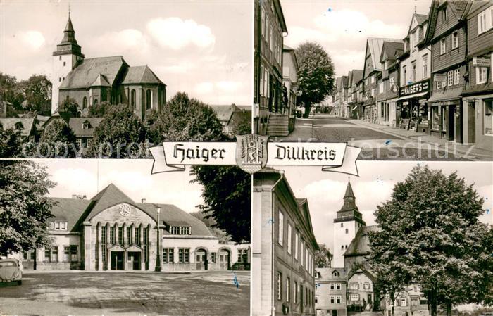 Haiger Teilansichten Kirche Geschaeftsstrasse