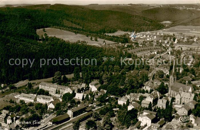 Kirchen Sieg Fliegeraufnahme