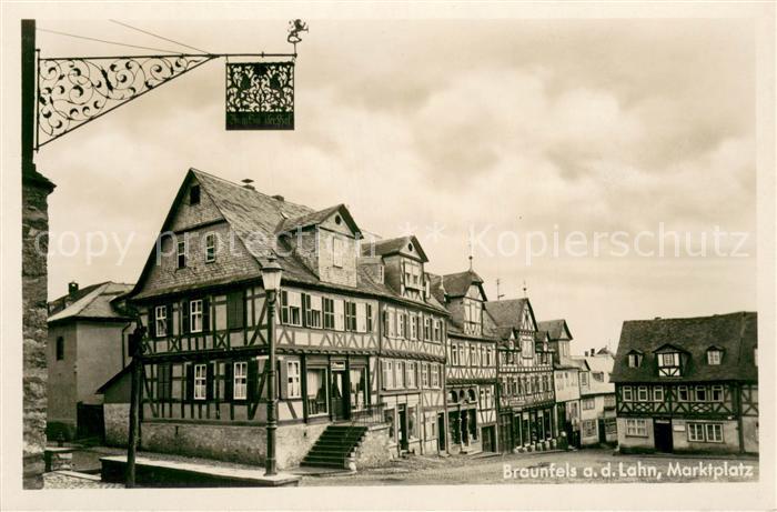 Braunfels Marktplatz Fachwerkhaeuser