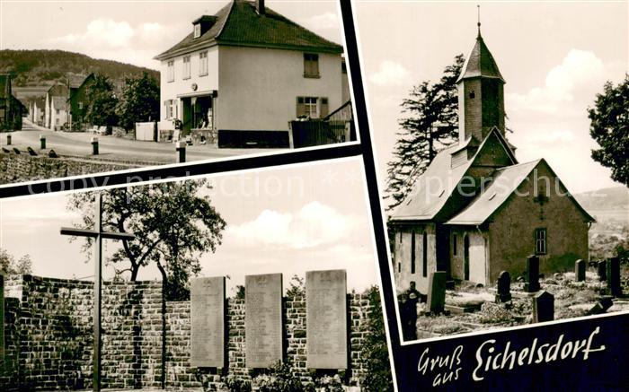 Eichelsdorf Hessen Kirche und Teilansichten