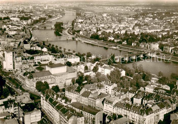 Frankfurt Main Fliegeraufnahme Main-Panorama