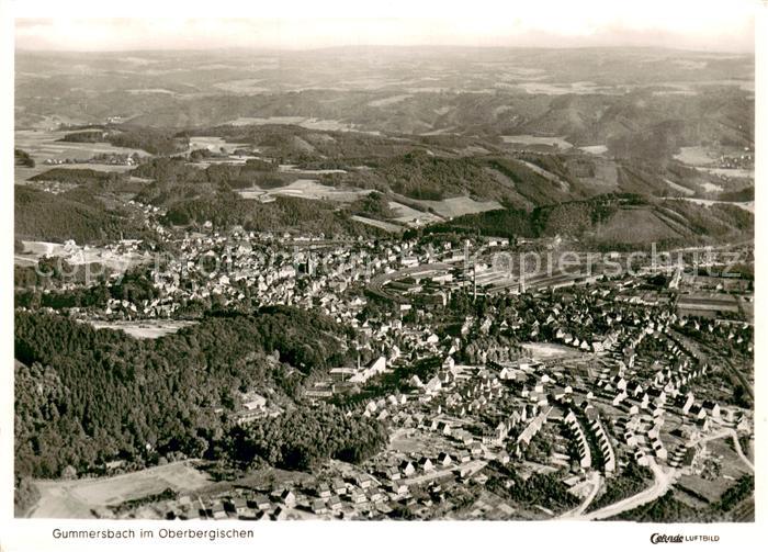 Gummersbach Fliegeraufnahme Gesamtansicht