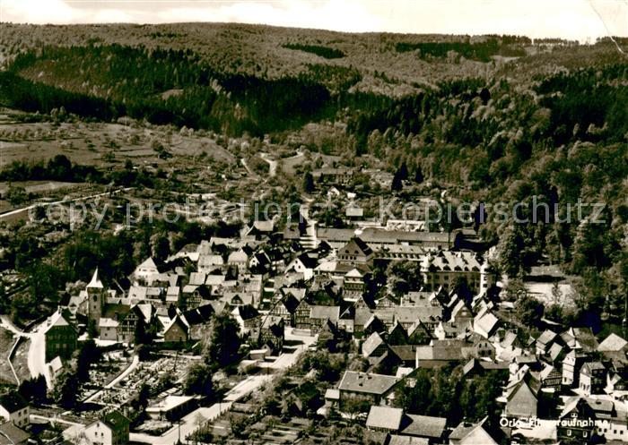 Waechtersbach Fliegeraufnahme Stadtzentrum