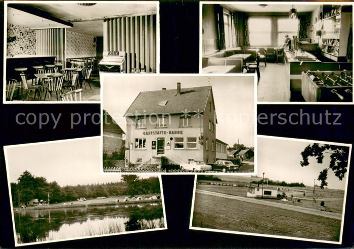 Wittgenborn Gaststaette Hahne Innen- und Aussenansichten