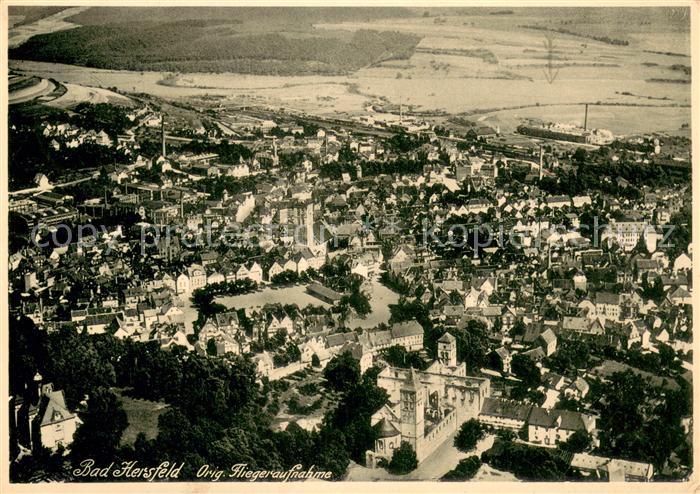 Bad Hersfeld Fliegeraufnahme Gesamtansicht