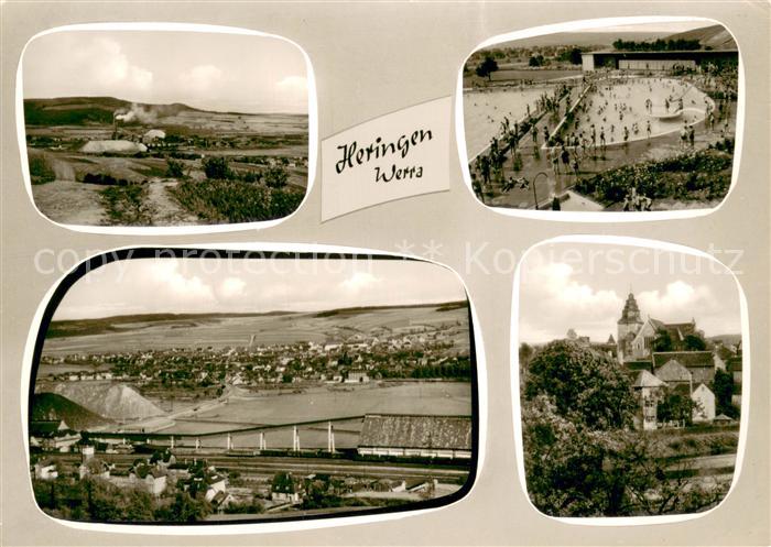 Heringen Werra Teilansichten Schwimmbad Stadt