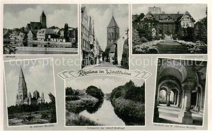Rheine St. Antonius-Basilika Gertrudenstift Altstadt Emspartie