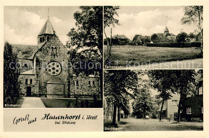 Hauenhorst Kirche Teilansicht Dorfmotiv