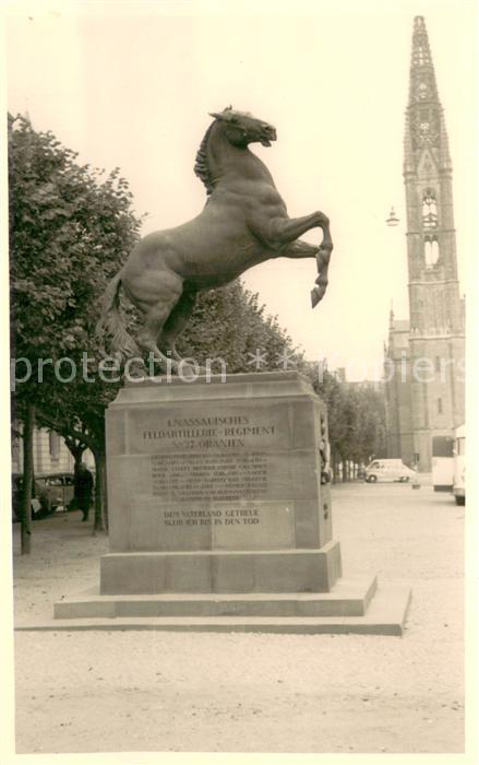 Wiesbaden Denkmal d. 1. Nassauischen Feldartillerie-Regiments Nr. 27 Oranien auf