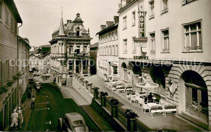 Bad Schwalbach Brunnenstrasse mit Hotel Berliner Hof