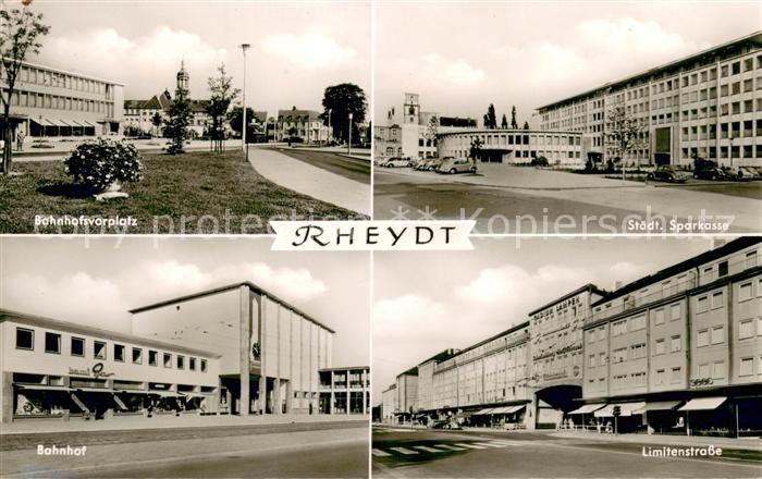 Rheydt Moenchengladbach Bahnhofsvorplatz Staedt. Sparkasse Bahnhof Limitenstrass