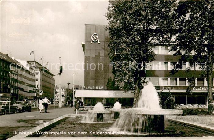 Duisburg Ruhr Wasserspiele vor dem Kalderoni-Haus