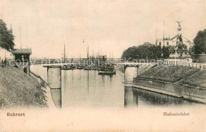 Duisburg Ruhrort Hafeneinfahrt