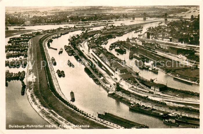 Duisburg Ruhrort Fliegeraufnahme Haefen