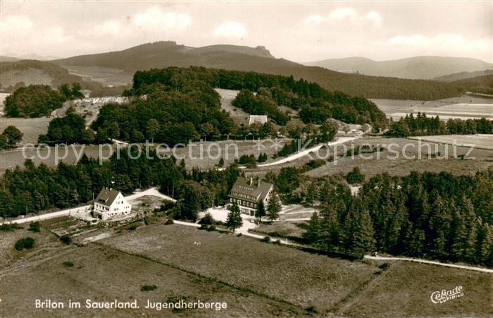 Brilon Hochsauerlandkreis NRW Fliegeraufnahme Jugendherberge