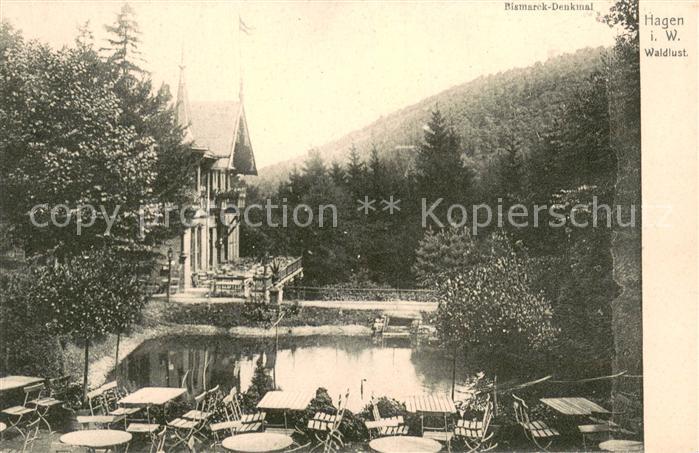 Hagen Westfalen Bismarck-Denkmal Waldlust-Terrasse