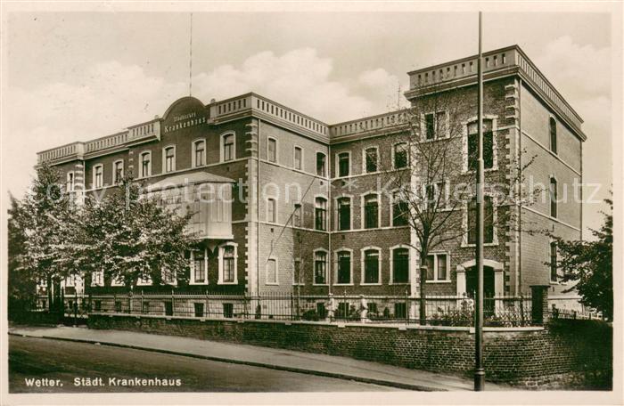 Wetter Ruhr Staedt. Krankenhaus Aussenansicht