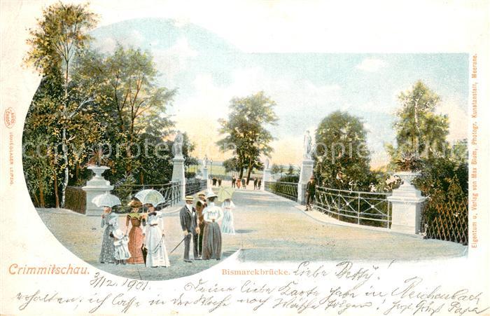 Crimmitschau Partie an der Bismarckbruecke