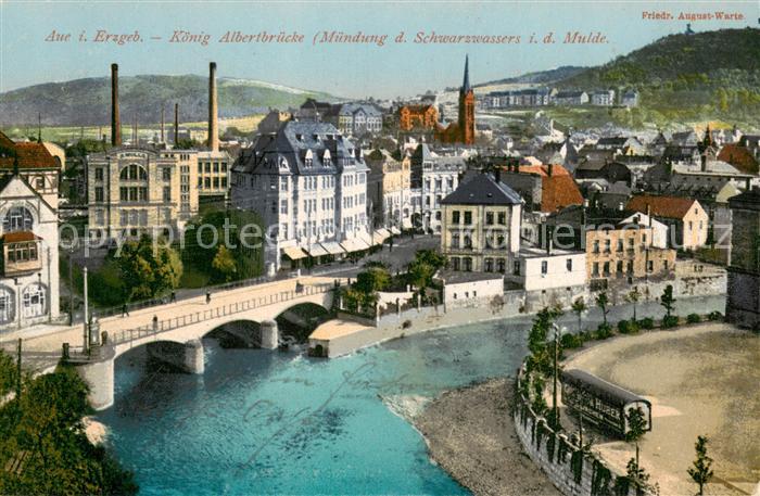 Aue Erzgebirge Koenig Albertbruecke Feldpost