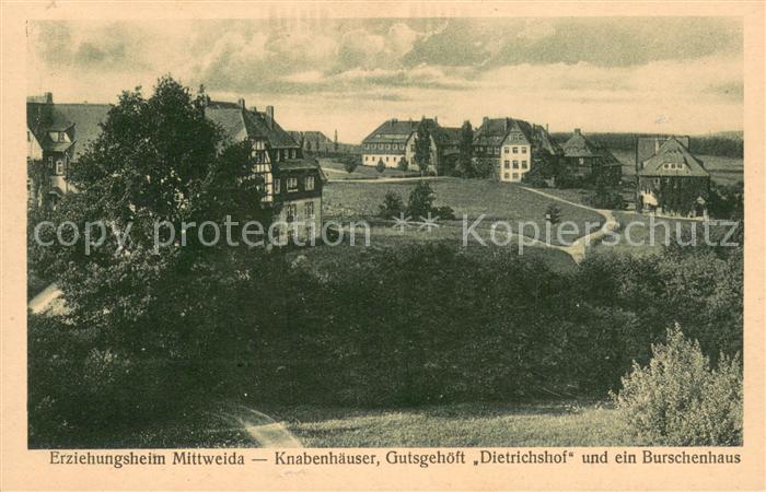 Mittweida Erziehungsheim Knabenhaeuser Gutsgehoeft-Dietrichshof Burschenhaus