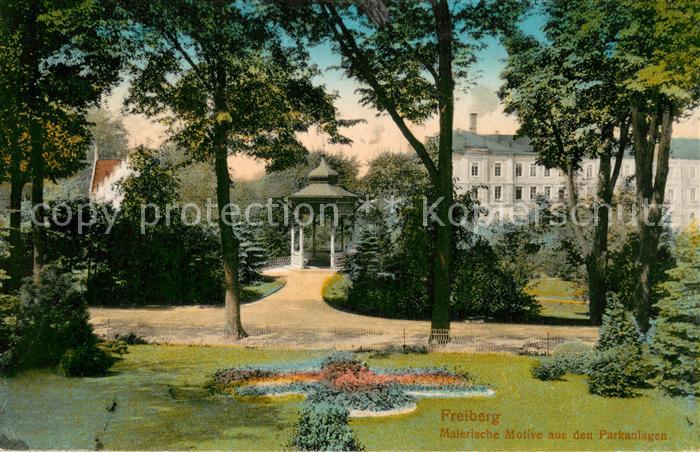 Freiberg Sachsen Parkanlage Feldpost
