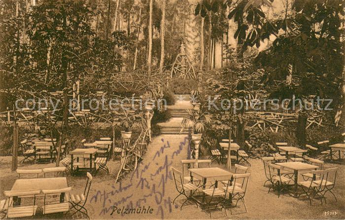 CHEMNITZ Sachsen Gaststaette Pelzmuehle Terrasse