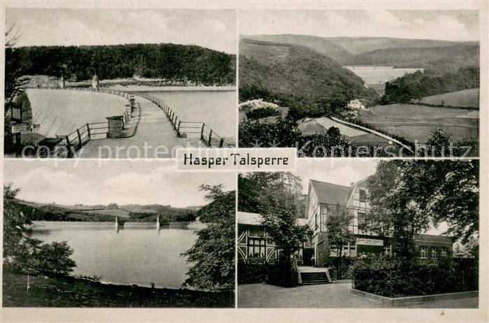 Haspe Hagen Talsperre und Gasthof Hasper-Talsperre