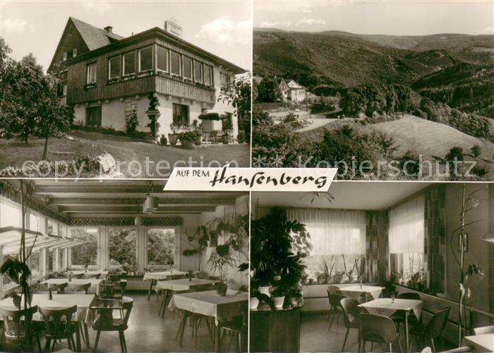 Espenschied Pension-Cafe Hansenberg Innen- uns Aussenansicht